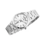 CASIO MTP-1381D-7AVDF ENTICER Stainless Steel Silver Chain Men's Water Resistant Watch – Dial Color: White, Strap Color: Silver – Thumbnail 3
