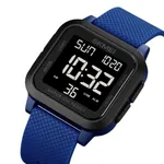 SKMEI 1894 Multifunction Waterproof Sport Digital LED Men's Watch – Dial Color: Black, Strap Color: Blue – Thumbnail 2