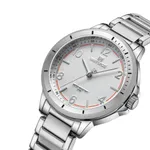 NAVIFORCE NF5021 Water Resistant Stainless Steel Quartz Women's Watch – Dial Color: White, Strap Color: Silver – Thumbnail 2