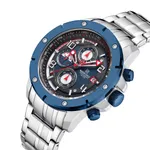 NAVIFORCE NF8056 Stylish and Trendy Men’s Watch – Dial Color: Blue, Strap Color: Silver – Thumbnail 2
