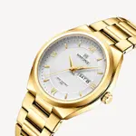 Naviforce NF8030 Military Stainless Steel Quartz Analog Men’s Watch – Dial Color: White, Strap Color: Gold – Thumbnail 3