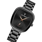 Poedagar 783 Luxury Stainless Steel Quartz Women’s Watch – Dial Color: Black, Strap Color: Black – Thumbnail 2