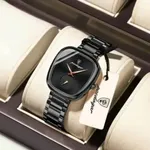 Poedagar 783 Luxury Stainless Steel Quartz Women’s Watch – Dial Color: Black, Strap Color: Black – Thumbnail 3
