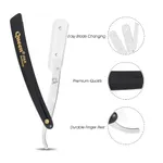 Queen Stainless Steel Professional Barber Straight Edge Shaving Razor – Thumbnail 2