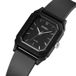 SKMEI 1651 Slim Analog Silicone Strap Casual Men's Watch – Dial Color: Black, Strap Color: Black – Thumbnail 3