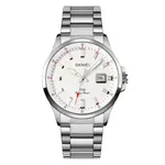 SKMEI 1654 Luxury Stainless Steel Relojes Para Hombre Men's Watch – Dial Color: White, Strap Color: Silver – Thumbnail 1