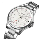 SKMEI 1654 Luxury Stainless Steel Relojes Para Hombre Men's Watch – Dial Color: White, Strap Color: Silver – Thumbnail 2