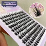 New Green Foret Good Ductility Women Coplay Fale Lahe Eyelashes – Thumbnail 4