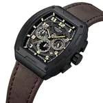 Naviforce 8053 High Quality Genuine Leather Straps Chronograph Men's Watch – Dial Color: Brown, Strap Color:  Brown  – Thumbnail 2