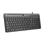 A4TECH FK25 Fstyler Wired Keyboard with Mobile Stand – Color: Black – Thumbnail 2