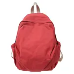 Vintage Style Simple Large Capacity Multicolor Backpack – Color: Red – Thumbnail 1