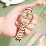 Poedagar 783 Luxury Stainless Steel Quartz Women’s Watch – Dial Color: Rose, Strap Color: Rose – Thumbnail 4