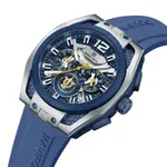 Naviforce NF 8063 Premium Silicon Strap Analog Sporty Men's Watch – Dial Color: Blue, Strap Color: Blue – Thumbnail 2