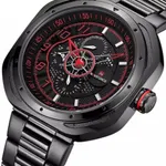 Naviforce NF9141 Luxury Stainless Steel Chronograph Men's Watch  – Dial Color: Red, Strap Color: Black – Thumbnail 2