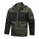 High Quality Twoil Jacket for Men with Hoode Olives and Black  – Color: Black, Size: M – Thumbnail 1