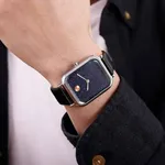 SKMEI 9187 Casual Quartz Leather Watch For Men – Dial Color: Black, Strap Color: Black – Thumbnail 4
