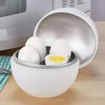 Microwave Egg Steamer Boiler Cooker Easy Quick 5 Minutes Hard or Soft Boiled – Thumbnail 3