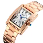 SKMEI 1284 Casual Stainless Steel Analog Women Watch – Dial Color: White, Strap Color:  Brown  – Thumbnail 2