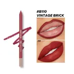 Beauty Glazed 110 Waterproof And Long Lasting Lipliner Vintage Brick – Thumbnail 2