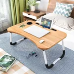 Techno Vibes Laptop Desk for Study and Reading with Foldable Non-Slip Legs Table Tray – Color: Gold – Thumbnail 4