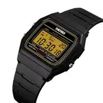 SKMEI 1412 Digital Comfortable Silicone Strap Casual Men's Watch  – Dial Color: White, Strap Color: Black – Thumbnail 3