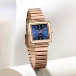 NAVIFORCE NF5048 Stylish Square Waterproof Women’s Watch – Dial Color: Blue, Strap Color:  Brown  – Thumbnail 3