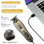 Kemei KM 2231 Full Metal Rechargeable Cordless Trimmer For Men – Thumbnail 5