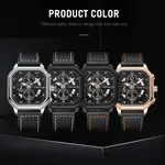 CRRJU 2287 Fusion Of Minimalist Style & Timeless Elegance Steel Analog Quartz Men Watch – Dial Color: White, Strap Color: Black – Thumbnail 3