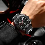 CRRJU 2291 Comfortable Silicone Strap Quartz Rugged Construction Sport Men's Watch – Dial Color: Black, Strap Color: Black – Thumbnail 2