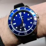 Casio MDV106B-1A1VCF Duro Submariner Marlin Anti-reverse Bezel Chronograph Diver's Quartz Watch – Dial Color: Navy Blue, Strap Color: Black – Thumbnail 4