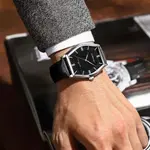 CRRJU 5020 Genuine Leather Strap Quartz Analog Luxury Redefined Men’s Fashion Watch – Dial Color: Silver, Strap Color: Black – Thumbnail 3