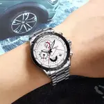 Nibosi 2322 Stylish Stainless Steel & Chronograph Men Watch – Dial Color: White, Strap Color: White – Thumbnail 4