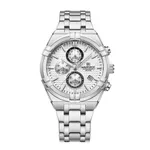 NAVIFORCE NF8042 Multi-function Luminous Men’s Watch – Dial Color: White, Strap Color: Silver – Thumbnail 1