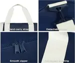 Women Men 12L Fitness Workout Adjustable Detachable Shoulder Strap Lightweight Gym Bag – Color: Blue – Thumbnail 4