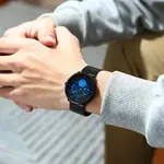 CRRJU 2150 Black Mesh Stainless Steel Ultra Slim Modern Fashion Men's Watch – Dial Color: Blue, Strap Color: Black – Thumbnail 5