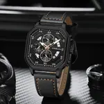 CRRJU 2287 Fusion Of Minimalist Style & Timeless Elegance Steel Analog Quartz Men Watch – Dial Color: Rose, Strap Color: Black – Thumbnail 3