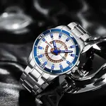 Curren 8359 Luxury Stainless Steel Calendar Men's Watch – Dial Color: White, Strap Color: White – Thumbnail 3