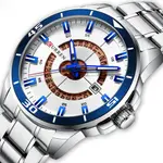 Curren 8359 Luxury Stainless Steel Calendar Men's Watch – Dial Color: White, Strap Color: White – Thumbnail 2