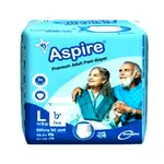 Aspire Premium Unisex Adult Pant System Diaper – Size: L, Quantity: 8 pcs – Thumbnail 1
