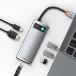 Baseus Metal Gleam Series 8-in-1 Multifunctional Type-C HUB – Thumbnail 4