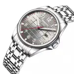 Nibosi 2572 Stainless Steel And Multifunction Waterproof Men's Watch – Dial Color: Brown, Strap Color: Silver – Thumbnail 2