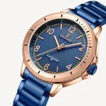 NAVIFORCE NF5021 Water Resistant Stainless Steel Quartz Women's Watch – Dial Color: Blue, Strap Color: Blue – Thumbnail 2