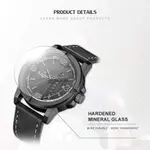 Naviforce NF9177 Top Quality Leather Strap Creative Calendar Unique Fashion Men's Watch – Dial Color: Black, Strap Color: Black – Thumbnail 5
