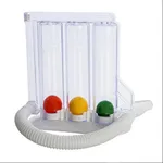 3-Ball Deep Breathing Exerciser Lung Deep Breath Trainer Incentive – Color: White – Thumbnail 3