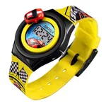 Skmei 1376 Fashion Car Digital Chronograph Plastic Kid's Watch – Dial Color: Yellow, Strap Color: Yellow – Thumbnail 2