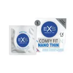 EXS Nano Thin Condom for Men 3pcs Pack Ultra-Thin (0.07mm)  – Thumbnail 2