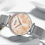 Curren 9065 Quartz Watch With Stainless Steel Strap for Women – Dial Color: Pink, Strap Color: Silver – Thumbnail 3