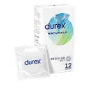 Durex Naturals Regular Fit Thin Condoms with Extra Lubrication - 12Pcs Pack (UK) – Thumbnail 1