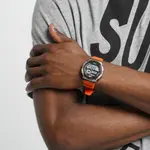 Casio AE-1000W-1AVDF Youth World Time Water Resistant Multifunctional Digital Watch  – Dial Color: Silver, Strap Color: Orange – Thumbnail 7