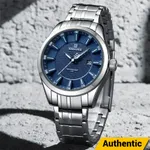 Naviforce 8032 Stainless Steel And Multifunction Waterproof Men's Watch – Dial Color: Blue, Strap Color: Silver – Thumbnail 2